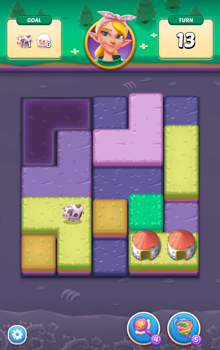 Gameplay of the Merge Farm : Animal Rescue for Android phone or tablet.
