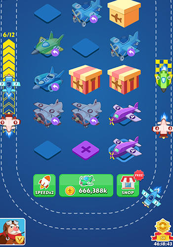 Gameplay of the Merge plane for Android phone or tablet.
