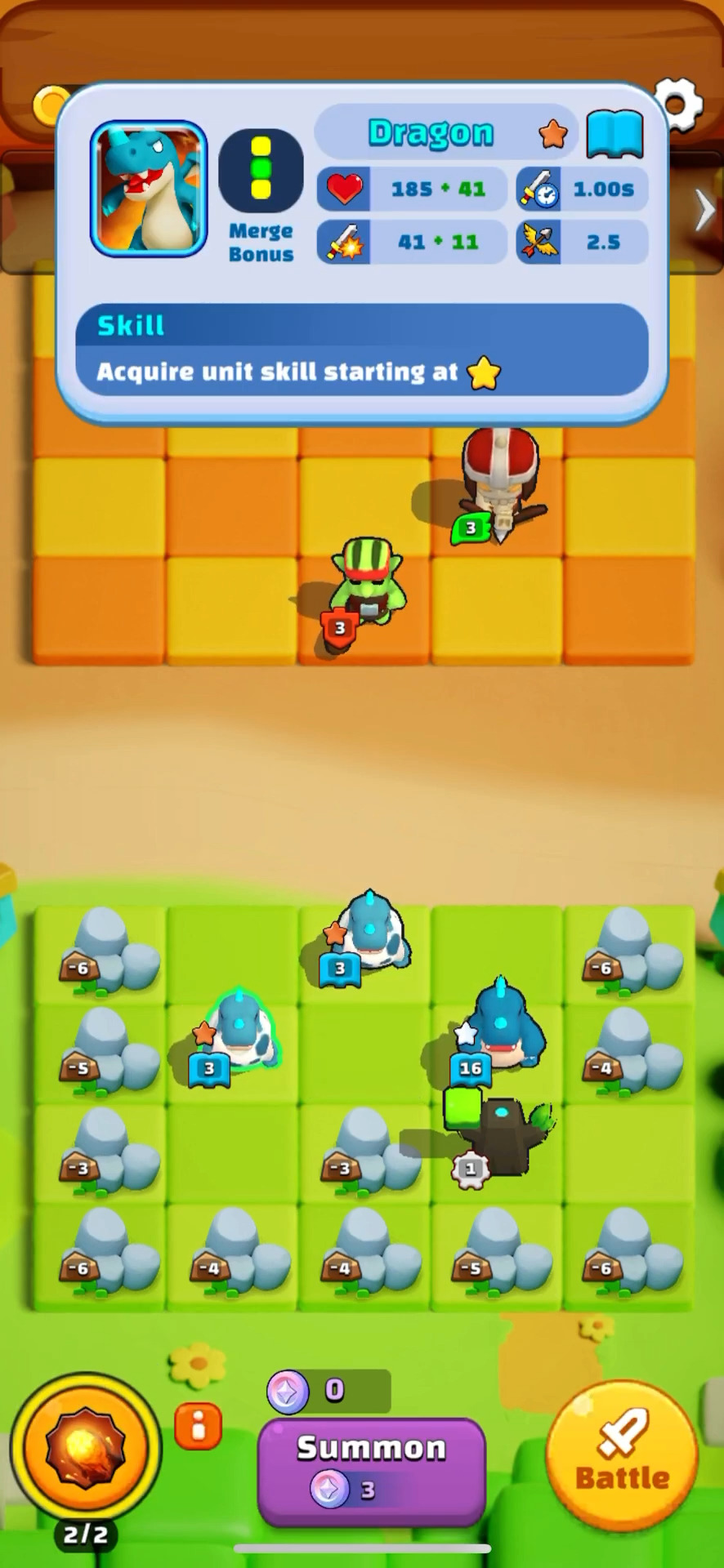 Gameplay of the Merge War: Super Legion Master for Android phone or tablet.