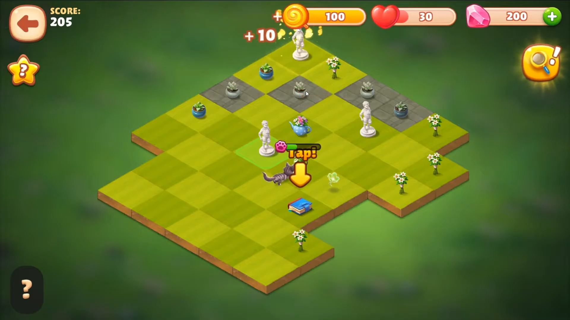 Gameplay of the Mergical Home for Android phone or tablet.