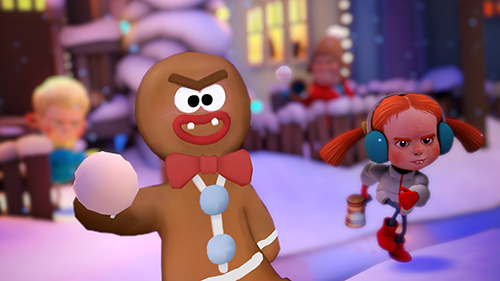 Gameplay of the Merry snowballs for Android phone or tablet.