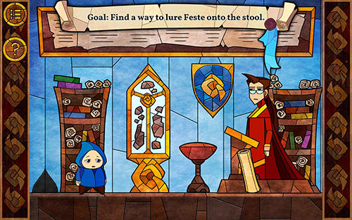 Gameplay of the Message quest: Adventures of Feste for Android phone or tablet.