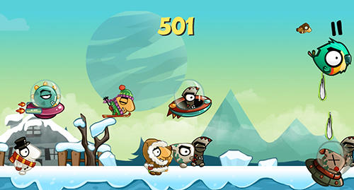 Gameplay of the Messy bird for Android phone or tablet.