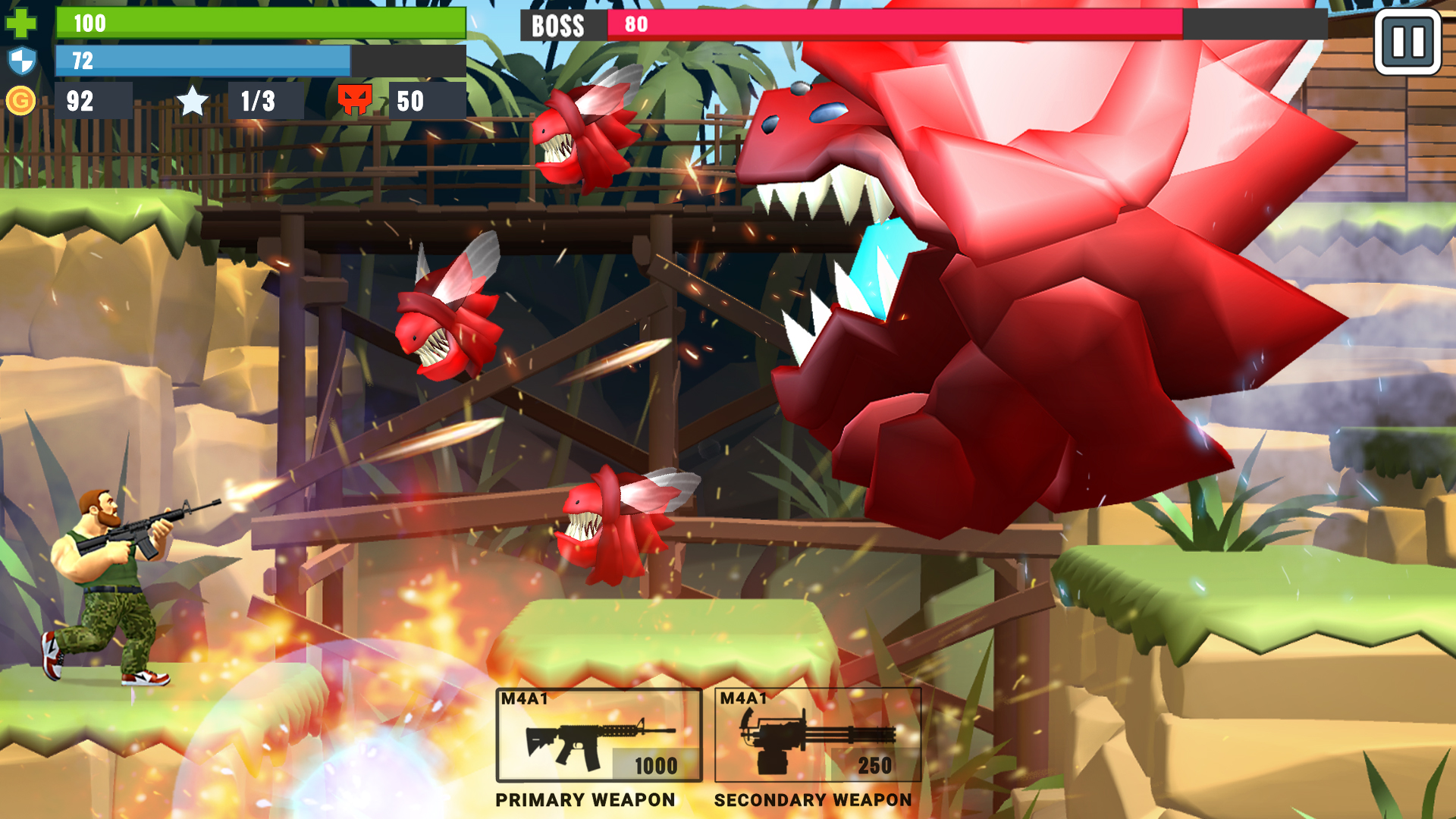 Gameplay of the Metal Brother for Android phone or tablet.