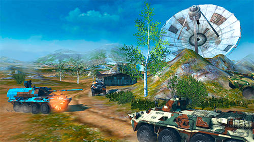 Gameplay of the Metal force: War modern tanks for Android phone or tablet.