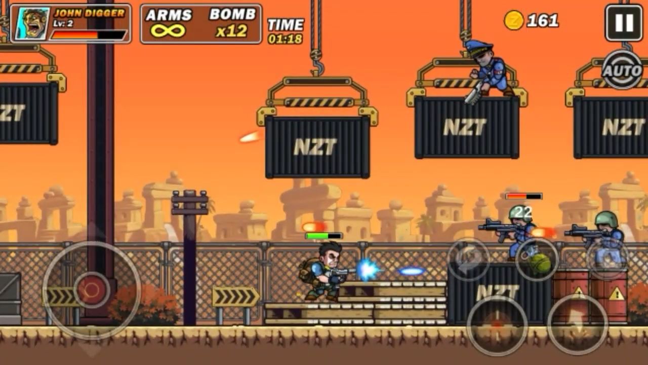Gameplay of the Metal Shooter Slug Soldiers for Android phone or tablet.