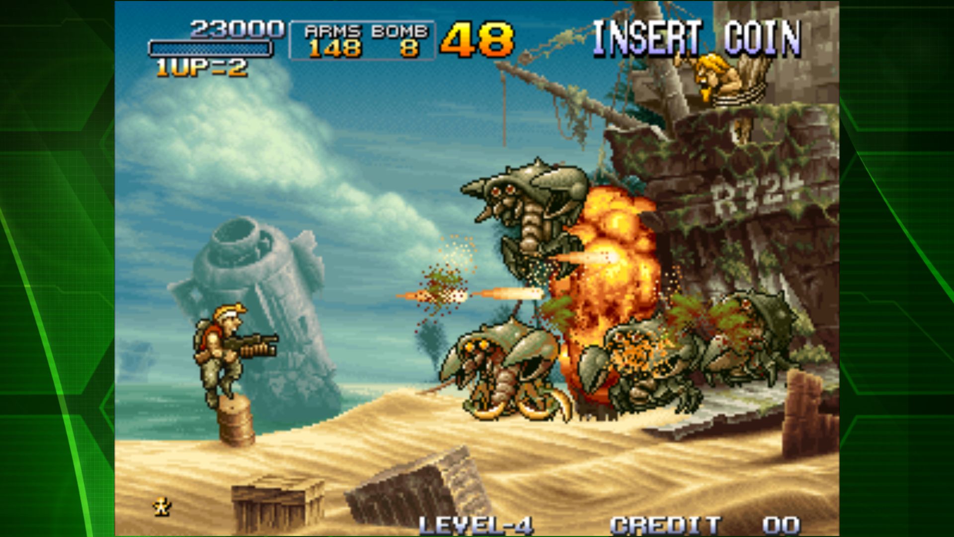 Gameplay of the METAL SLUG 3 ACA NEOGEO for Android phone or tablet.