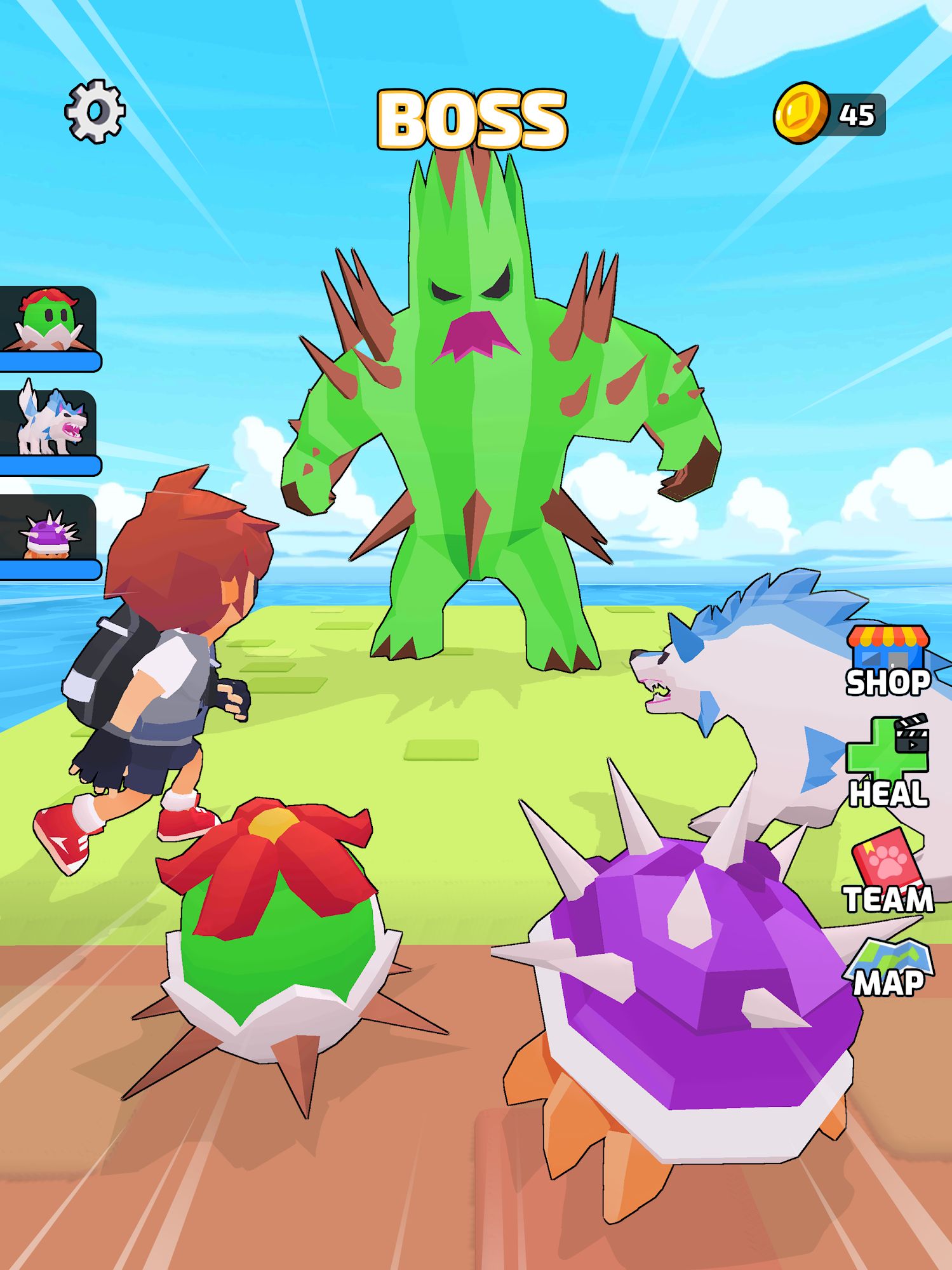 Gameplay of the Metamon Island for Android phone or tablet.