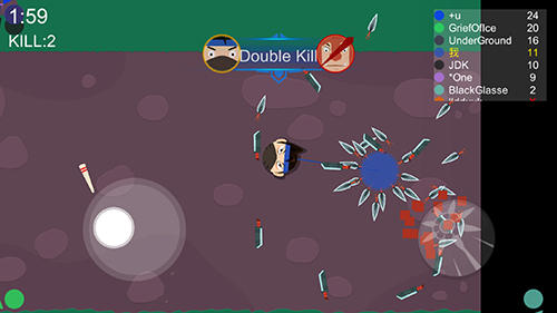 Gameplay of the Meteor hammer IO for Android phone or tablet.