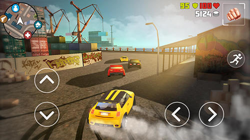Gameplay of the Miami crime: Grand gangsters for Android phone or tablet.