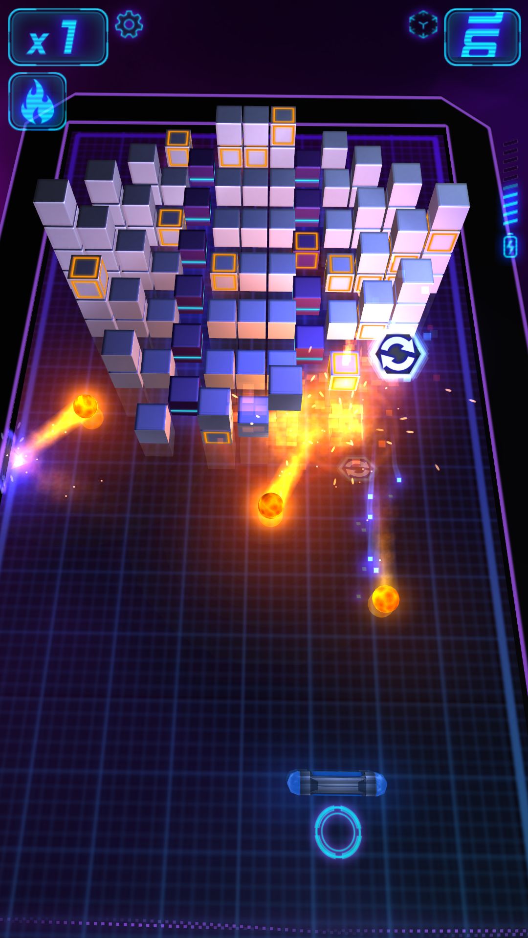 Gameplay of the Micro Breaker for Android phone or tablet.