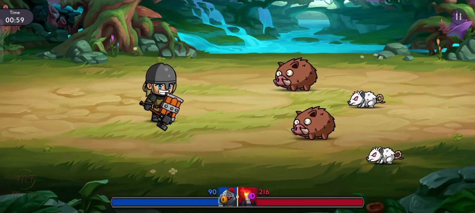 Gameplay of the Mid Ages: RPG Adventure for Android phone or tablet.