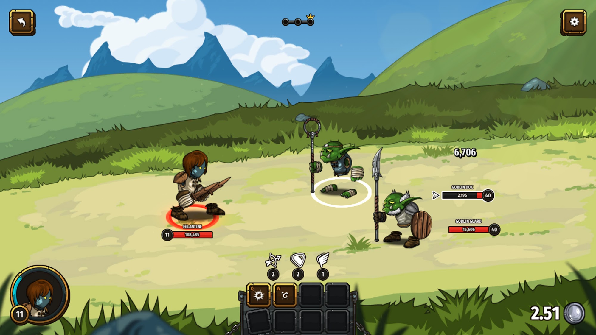 Gameplay of the Mighty Swords : Neverseen for Android phone or tablet.