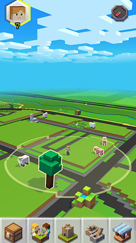 Gameplay of the Minecraft Earth for Android phone or tablet.