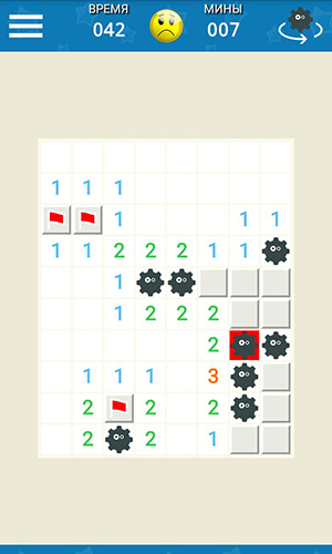 Gameplay of the Minesweeper master for Android phone or tablet.