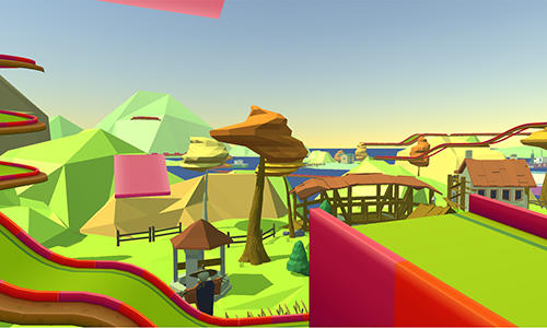 Gameplay of the Mini golf paradise sport world for Android phone or tablet.