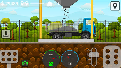 Gameplay of the Mini trucker for Android phone or tablet.