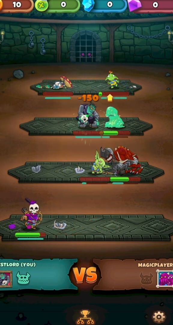Gameplay of the Minion Fighters: Epic Monsters for Android phone or tablet.