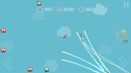 Gameplay of the Missile escape for Android phone or tablet.