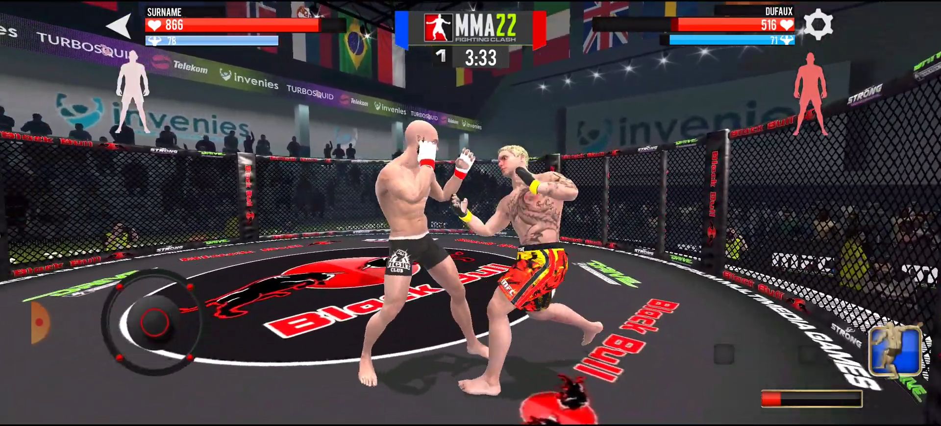 Gameplay of the MMA - Fighting Clash 22 for Android phone or tablet.