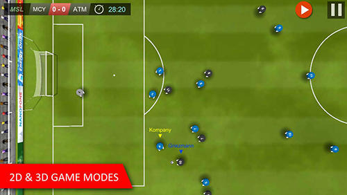 Gameplay of the Mobile soccer league for Android phone or tablet.