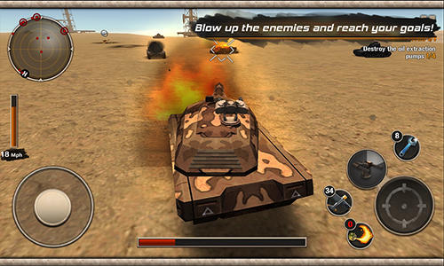 Gameplay of the Modern tank force: War hero for Android phone or tablet.
