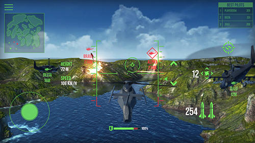 Gameplay of the Modern war choppers for Android phone or tablet.