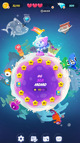 Gameplay of the Momo pop for Android phone or tablet.