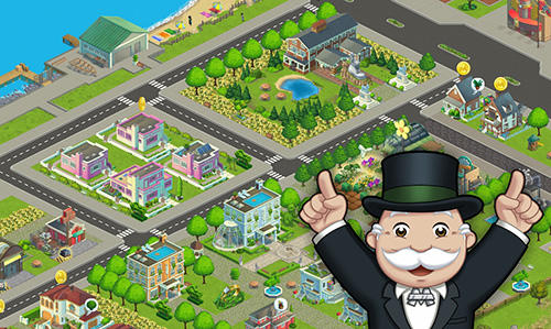 Gameplay of the Monopoly towns for Android phone or tablet.