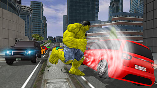 Gameplay of the Monster hero city battle for Android phone or tablet.