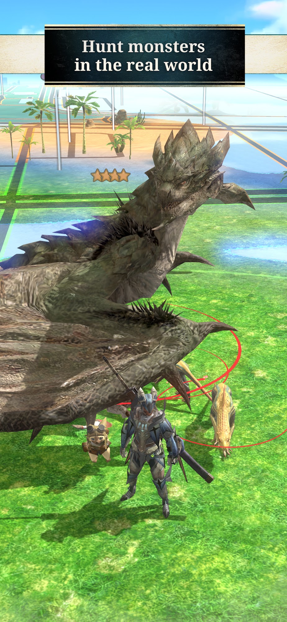 Gameplay of the Monster Hunter Now for Android phone or tablet.
