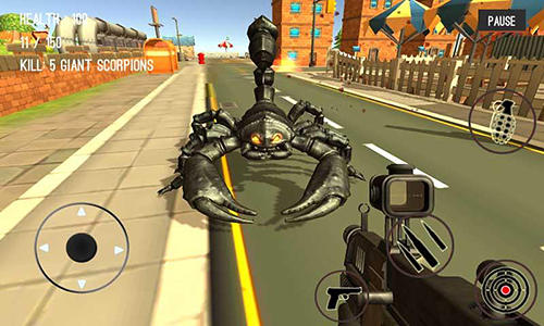 Gameplay of the Monster hunting: City shooting for Android phone or tablet.