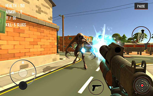 Gameplay of the Monster killing city shooting 3: Trigger strike for Android phone or tablet.