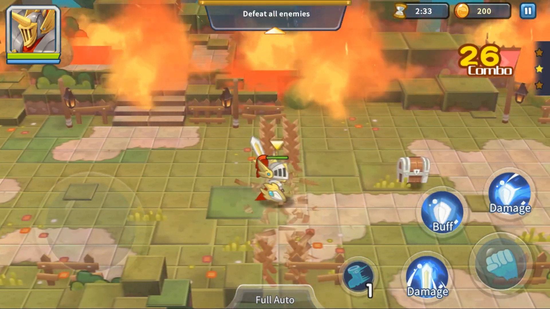 Gameplay of the Monster Knights - Action RPG for Android phone or tablet.