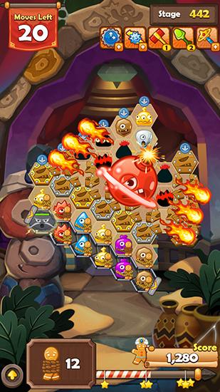 Full version of Android apk app Monster busters: Hexa blast for tablet and phone.