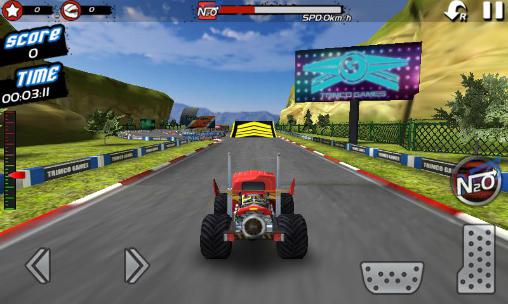 Full version of Android apk app Monster truck 4x4 stunt racer for tablet and phone.