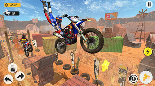 Gameplay of the Moto bike racing stunt master 2019 for Android phone or tablet.