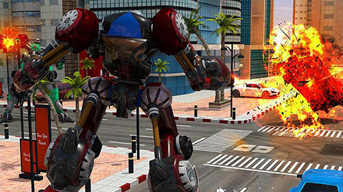 Gameplay of the Moto robot transformation for Android phone or tablet.