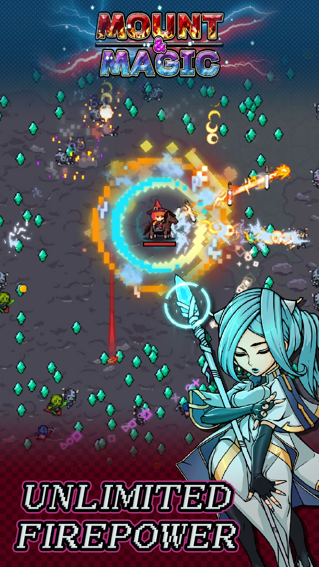 Gameplay of the Mount and Magic for Android phone or tablet.