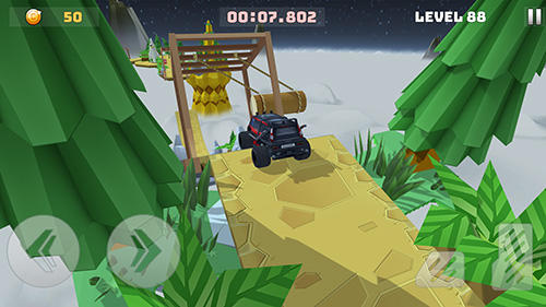 Gameplay of the Mountain climb: Stunt for Android phone or tablet.