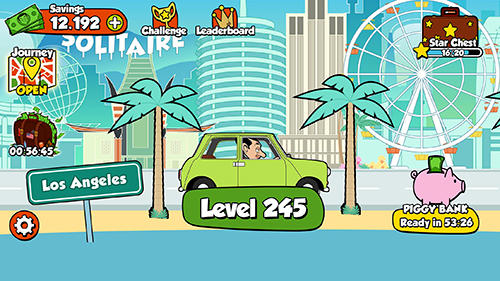 Gameplay of the Mr. Bean solitaire adventure for Android phone or tablet.