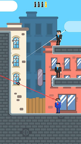 Gameplay of the Mr Bullet: Spy puzzles for Android phone or tablet.