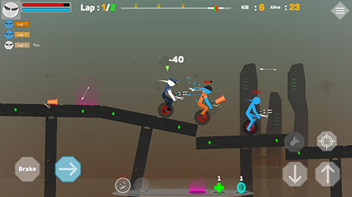 Gameplay of the Mr Stick: Epic survival for Android phone or tablet.