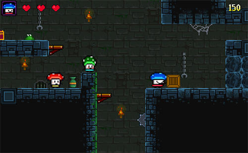 Gameplay of the Mushroom heroes for Android phone or tablet.