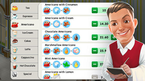 Gameplay of the My cafe: Recipes and stories. World cooking game for Android phone or tablet.