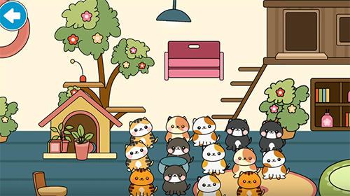 Gameplay of the My cat town for Android phone or tablet.