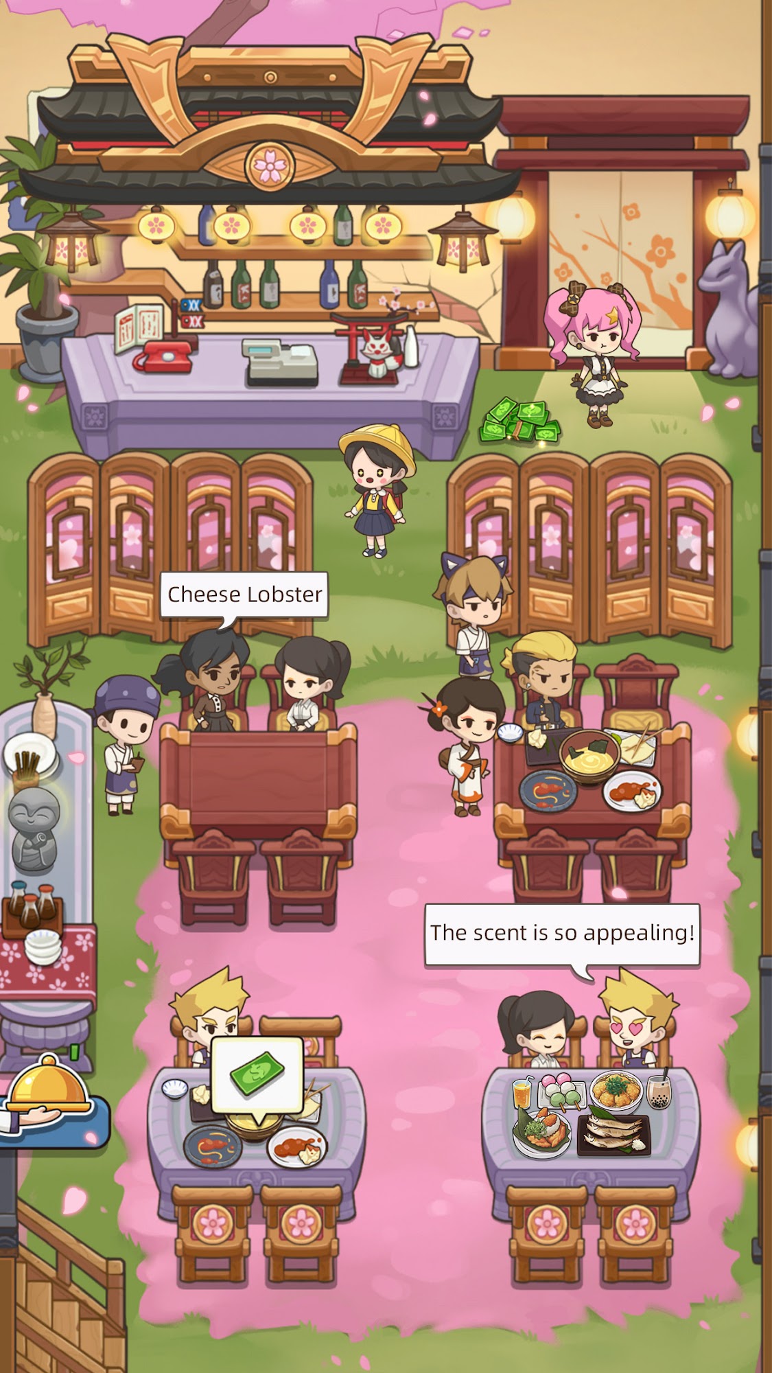Gameplay of the My Sushi Story for Android phone or tablet.