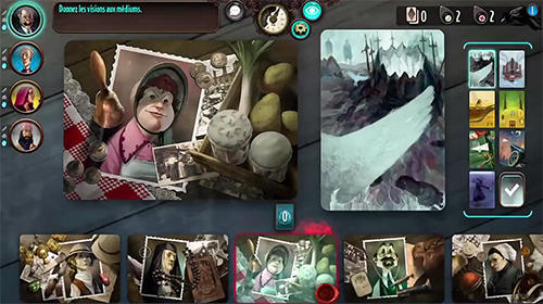 Gameplay of the Mysterium: The board game for Android phone or tablet.
