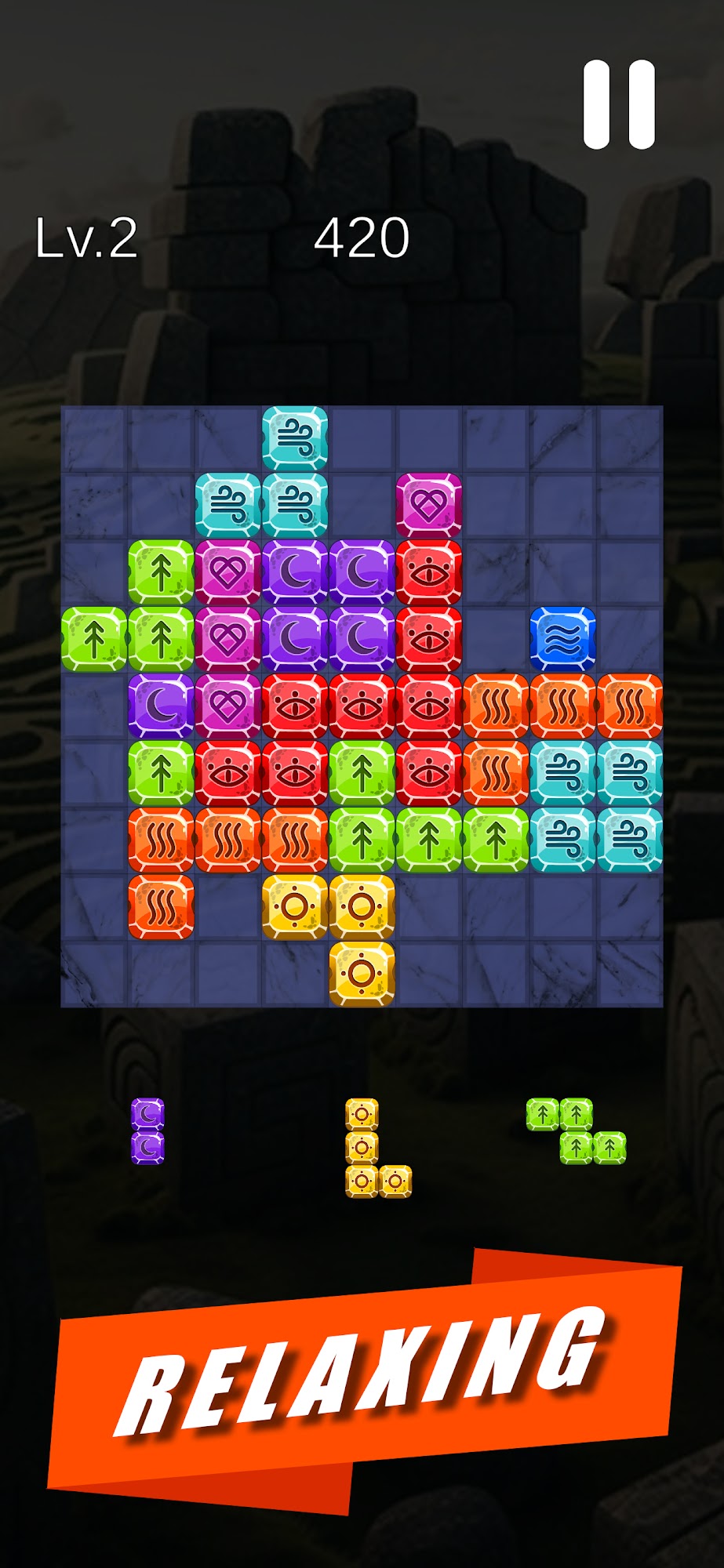 Gameplay of the Mystic Burst for Android phone or tablet.