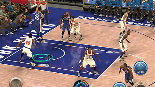 Gameplay of the NBA 2K Mobile basketball for Android phone or tablet.
